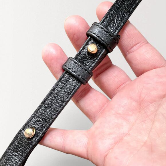 Kyu By Kesi Black Yellow Leather Crossbody Bag Faux Fur Snakeskin Clutch Purse - Picture 10 of 11